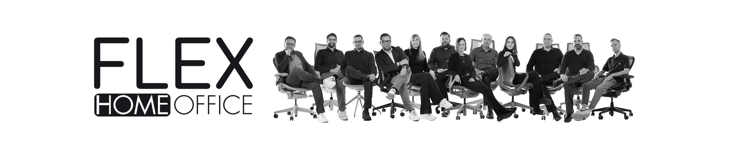 zwölf Personen sitzend auf modernen Bürostühlen